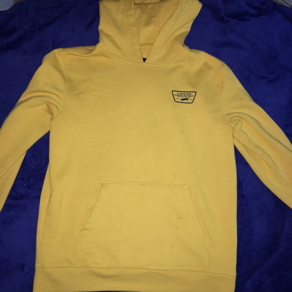 Men’s Mustard yellow vans sweatshirt (medium)